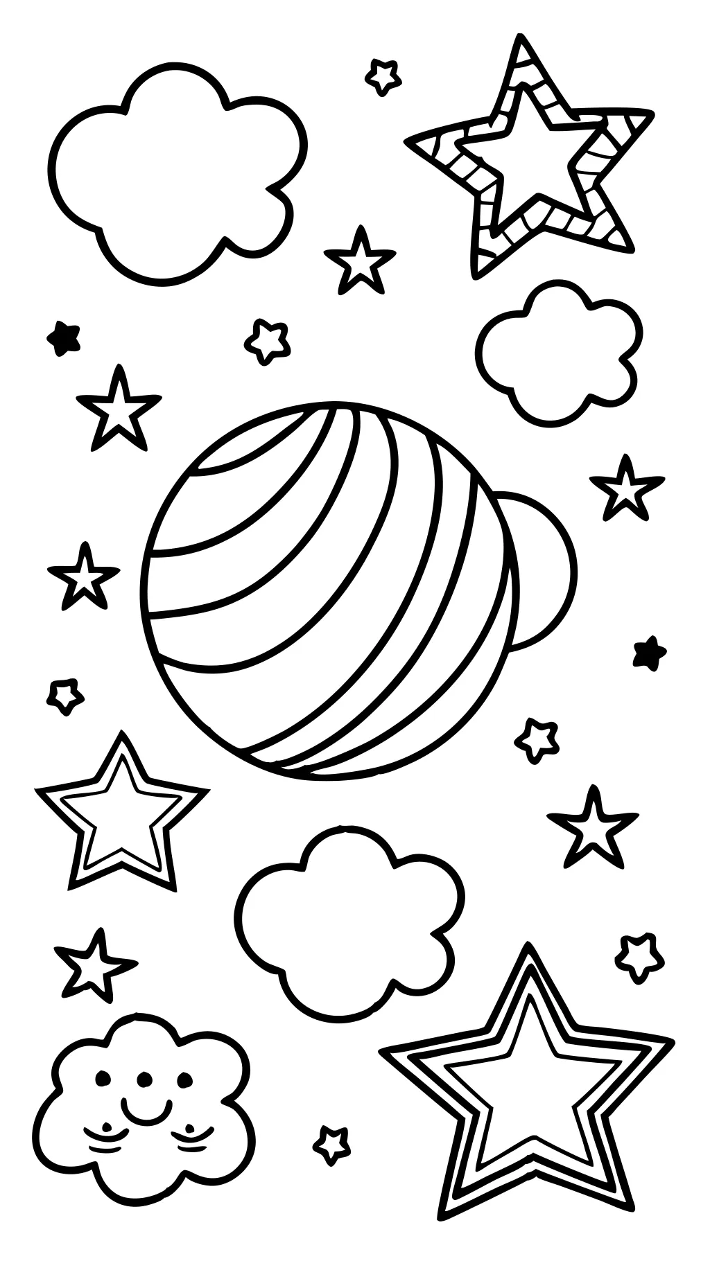 stars coloring page